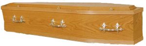 Best Quality Oak Veneered Coffin