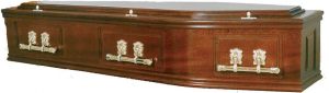 Solid Mahogany Coffin